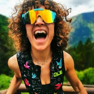 Pit Viper The Playmate 2000 Sunglasses Z87+ Rainbow Blue Orange Mirror Ski Snow
